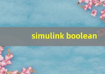 simulink boolean